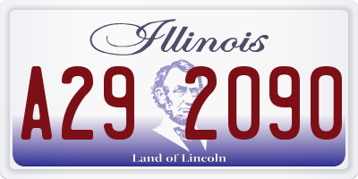 IL license plate A292090