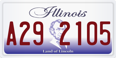 IL license plate A292105