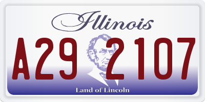 IL license plate A292107