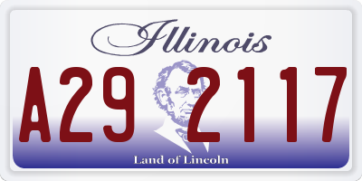 IL license plate A292117