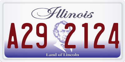 IL license plate A292124