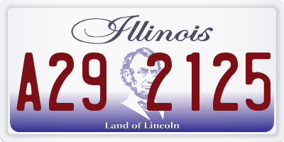 IL license plate A292125