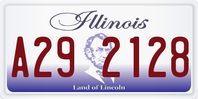 IL license plate A292128