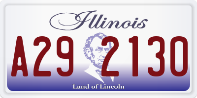 IL license plate A292130