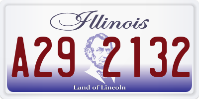 IL license plate A292132