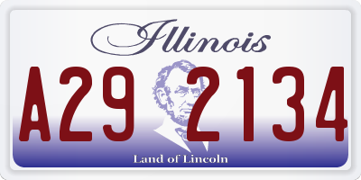 IL license plate A292134