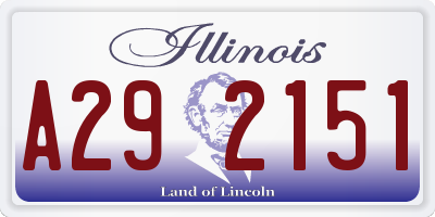 IL license plate A292151