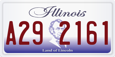 IL license plate A292161