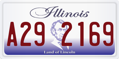 IL license plate A292169