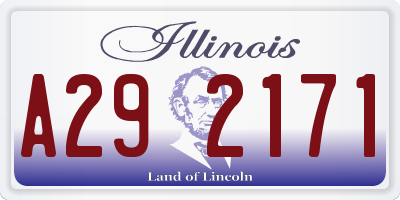IL license plate A292171