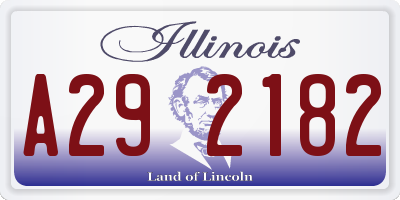 IL license plate A292182