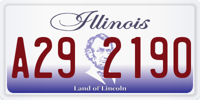 IL license plate A292190