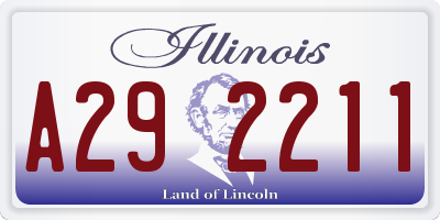 IL license plate A292211
