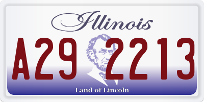 IL license plate A292213