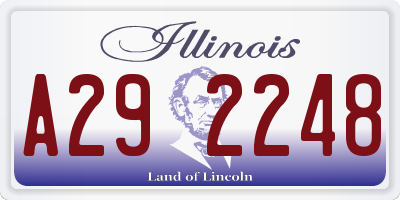 IL license plate A292248