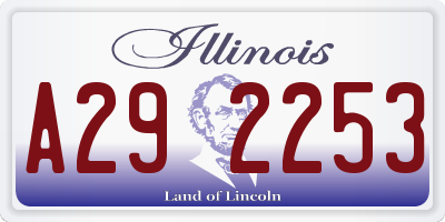 IL license plate A292253