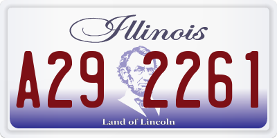 IL license plate A292261