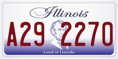 IL license plate A292270