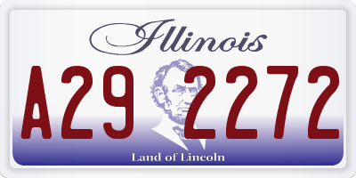 IL license plate A292272