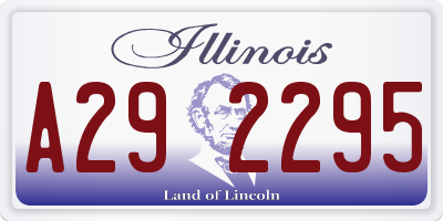 IL license plate A292295