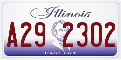 IL license plate A292302