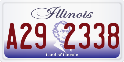 IL license plate A292338