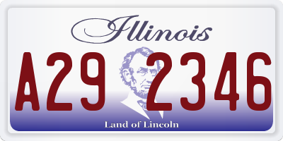 IL license plate A292346