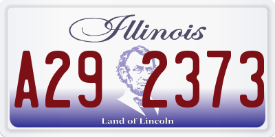 IL license plate A292373