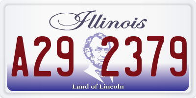 IL license plate A292379