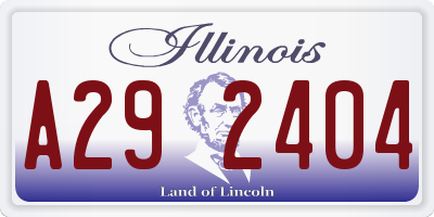 IL license plate A292404
