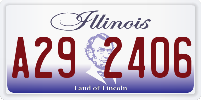 IL license plate A292406