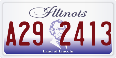 IL license plate A292413