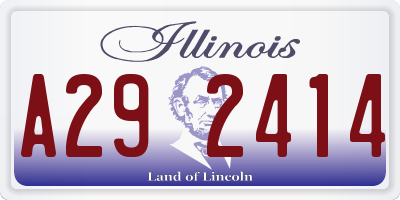 IL license plate A292414