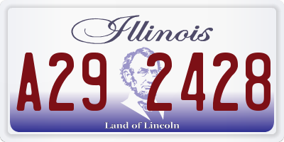 IL license plate A292428