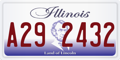 IL license plate A292432
