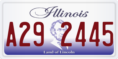 IL license plate A292445