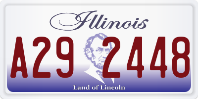 IL license plate A292448