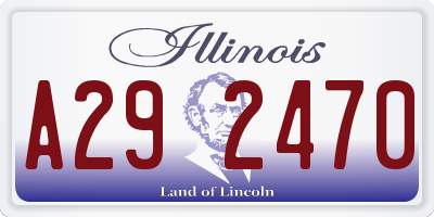 IL license plate A292470