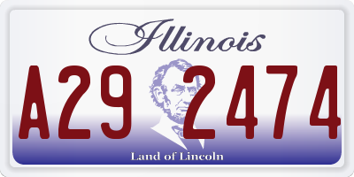 IL license plate A292474