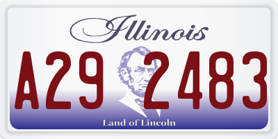 IL license plate A292483