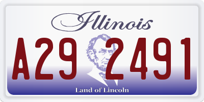 IL license plate A292491