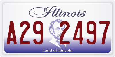 IL license plate A292497