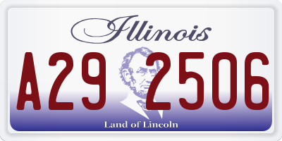 IL license plate A292506
