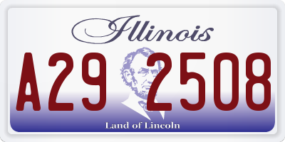IL license plate A292508