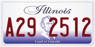 IL license plate A292512