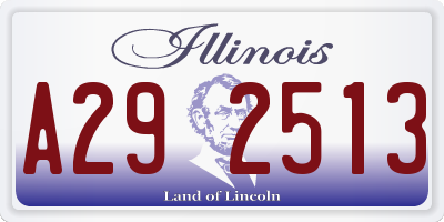 IL license plate A292513