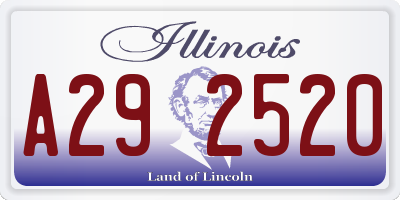 IL license plate A292520