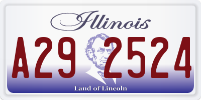IL license plate A292524