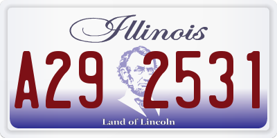 IL license plate A292531