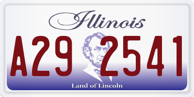 IL license plate A292541